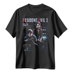 Playera Resident Evil 2 Leon y Clair