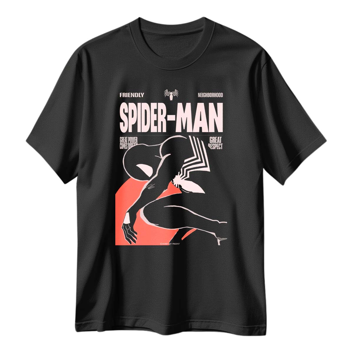 Playera Spiderman Black Suit Comic