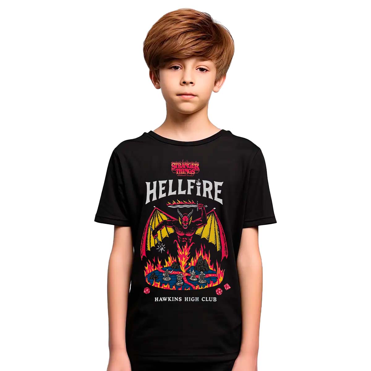 Playera Stranger Things Hellfire Club Juego Niño