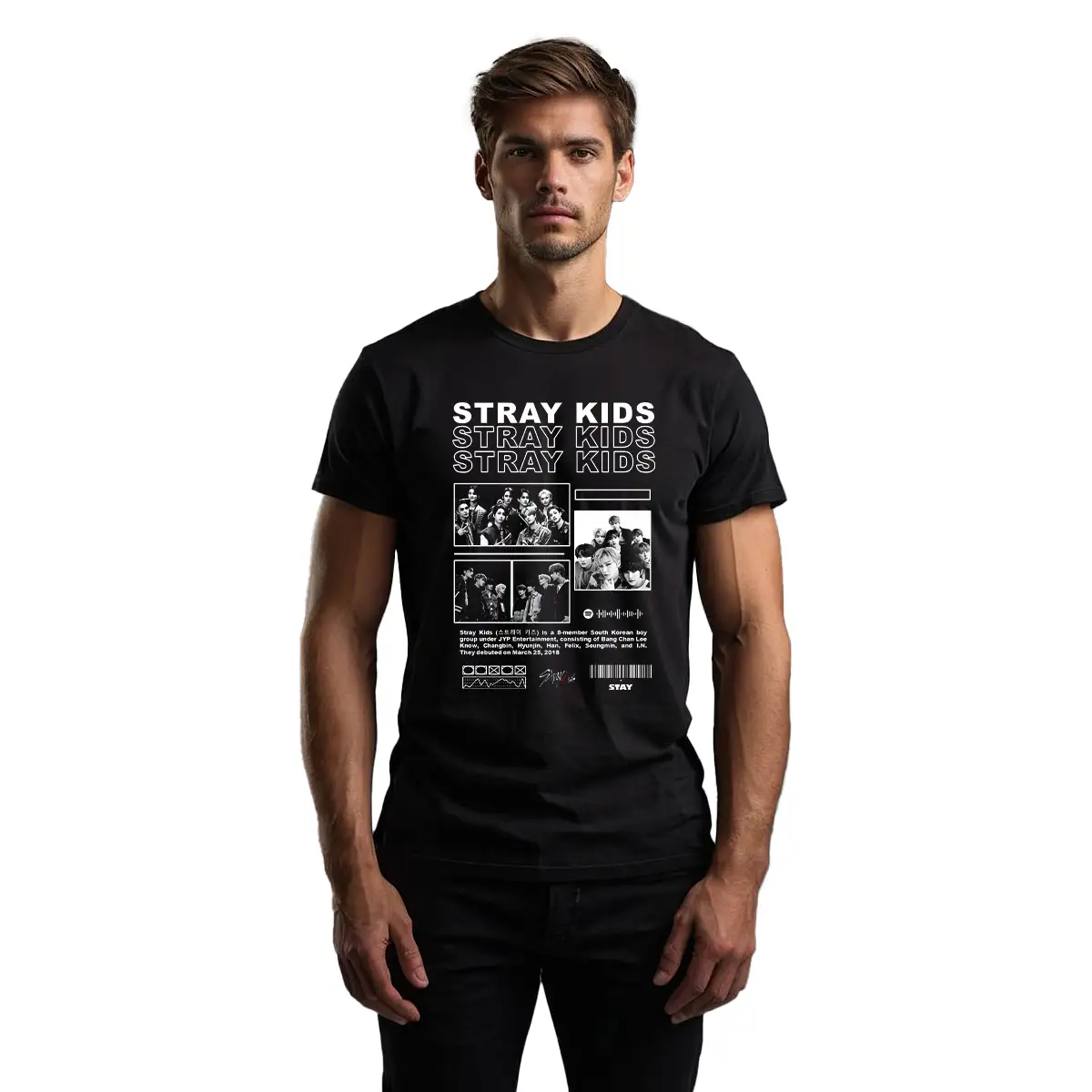 Playera Stray Kids Urbano Hombre