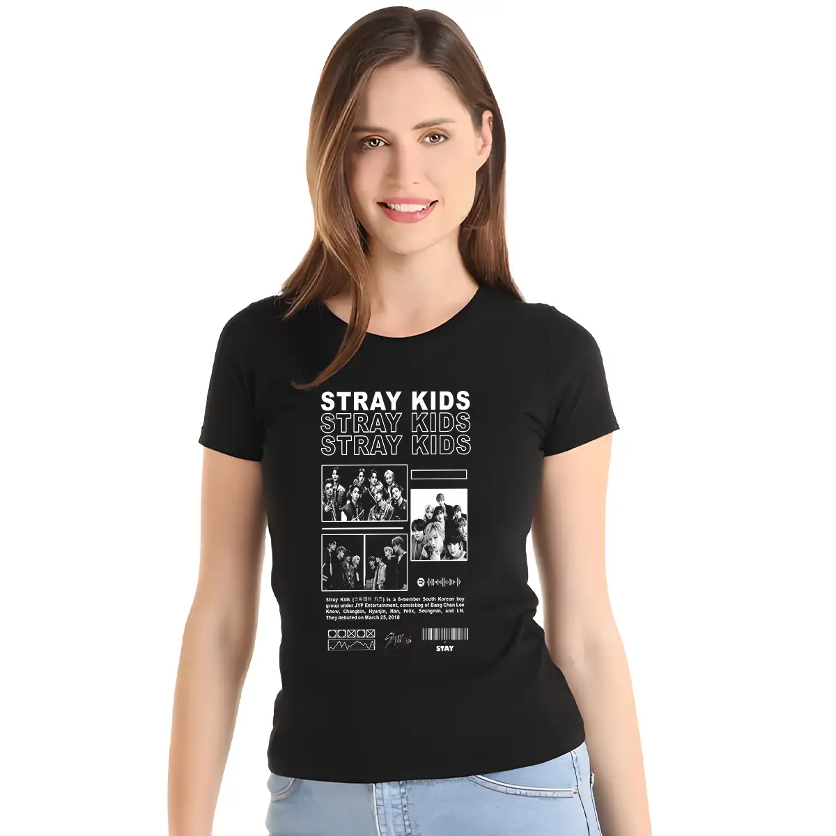Playera Stray Kids Urbano Mujer