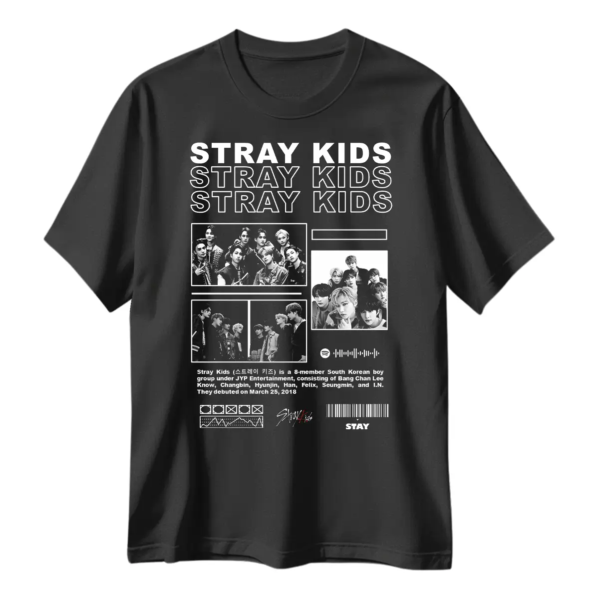 Playera Stray Kids Urbano