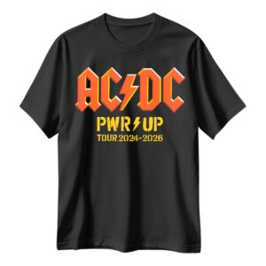 Playera Ac Dc PWR UP World Tour Flags
