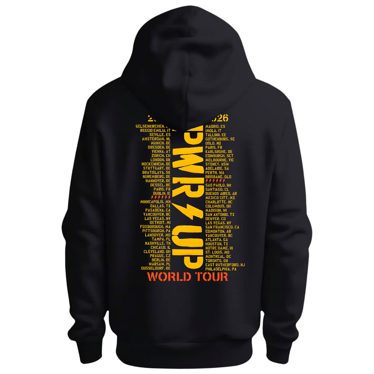 Sudadera AC DC PWR Tour Espalda