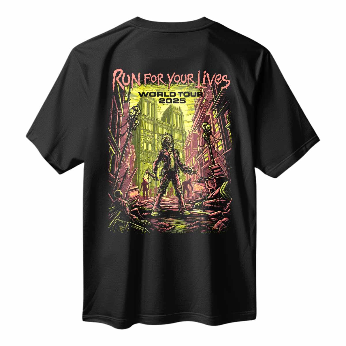 Playera Iron Maiden Zombie Espalda
