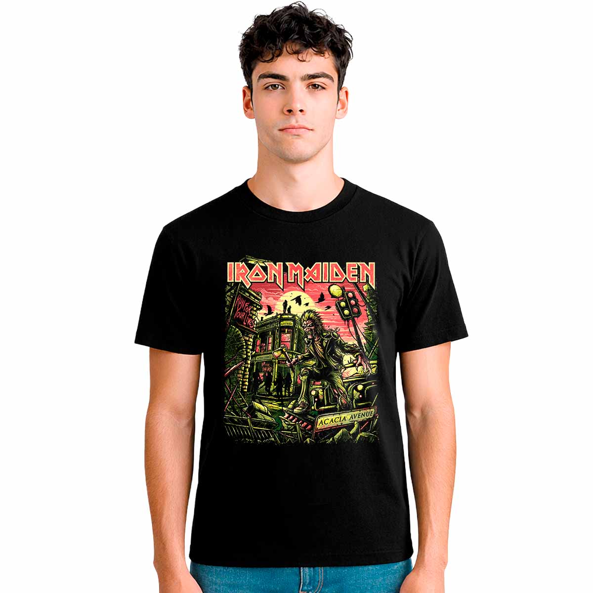 Playera Iron Maiden Zombie Hombre